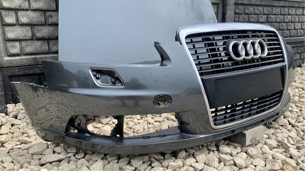 Maska pokrywa silnika zderzak przedni spryski LZ7S Audi A6 C6 4F