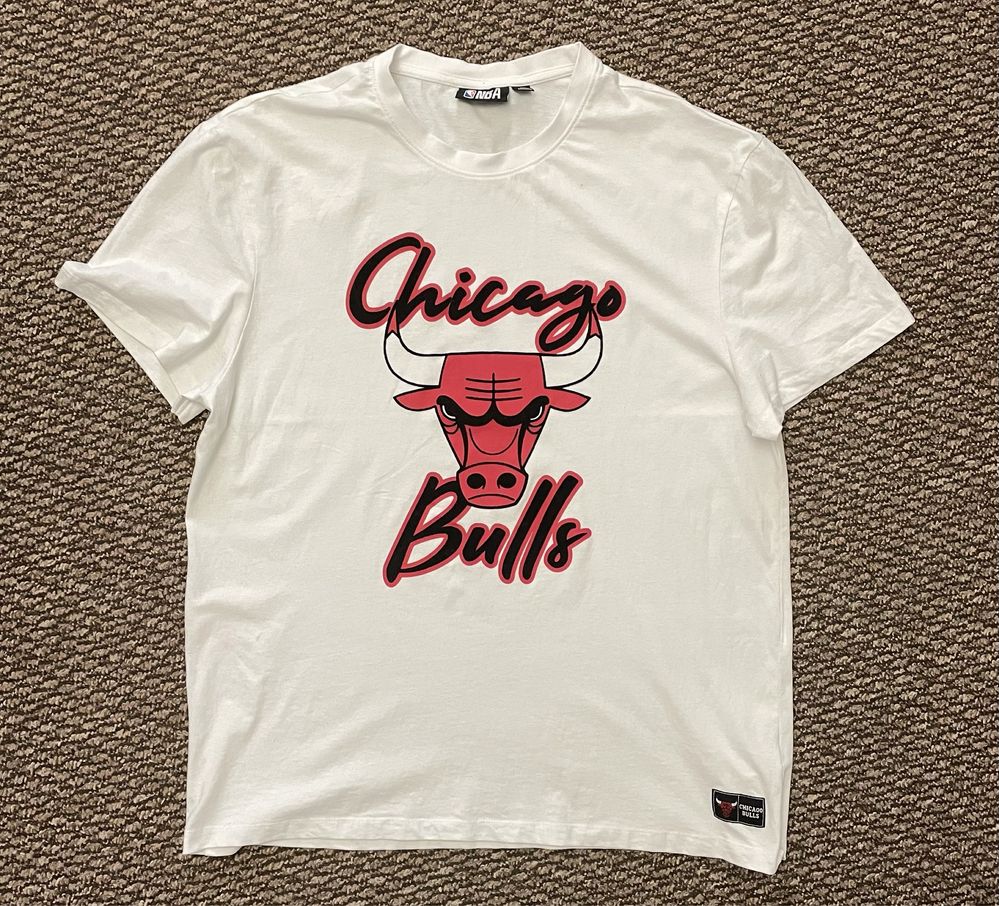 Футболка с принтом вінтажна NBA CHICAGO BULLS