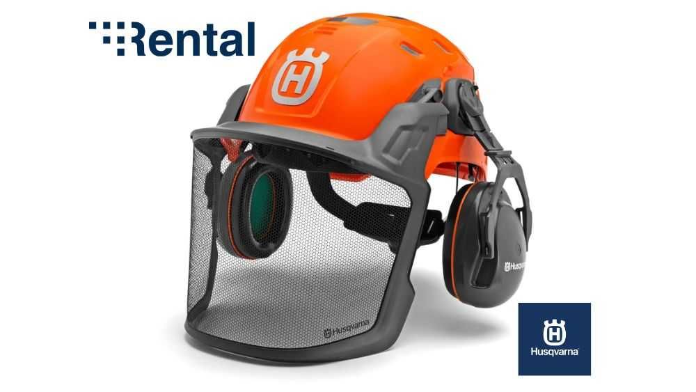 Kask leśny HUSQVARNA technical, nowy, od ręki, faktura