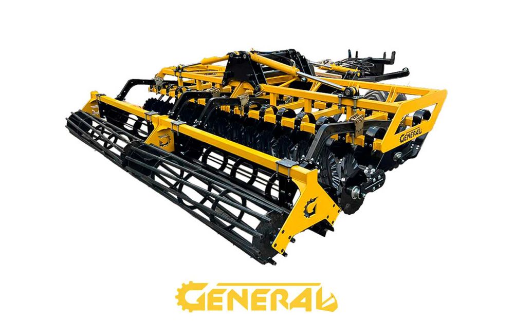 GENERAL | Причіпно-Розкладний Лущильник 4.2 м | Легка Дискова Борона