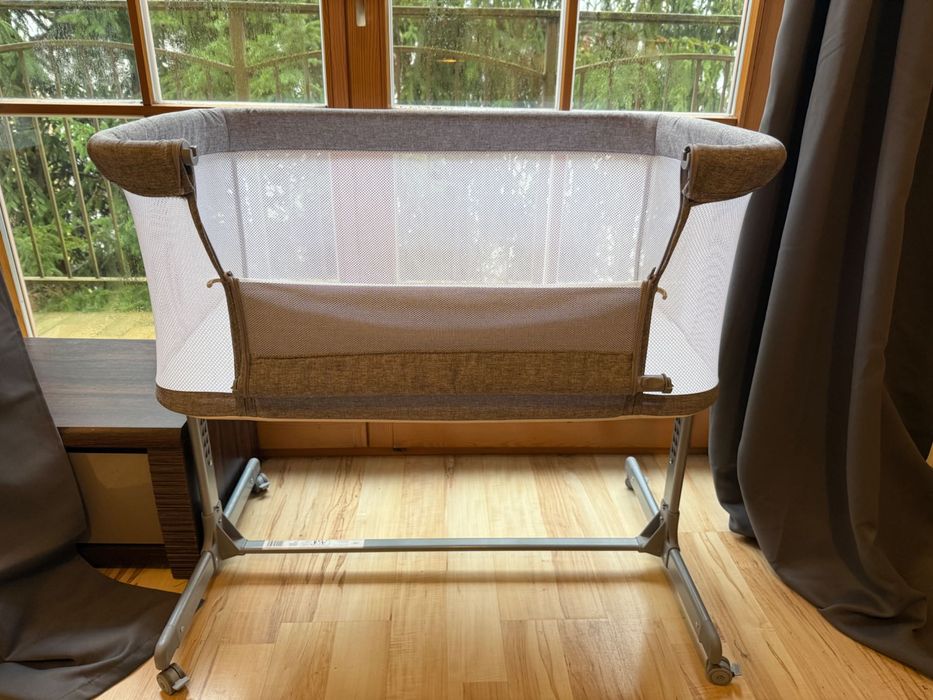 Łóżeczko dostawne Moby-System LUNA 3w1 - szare