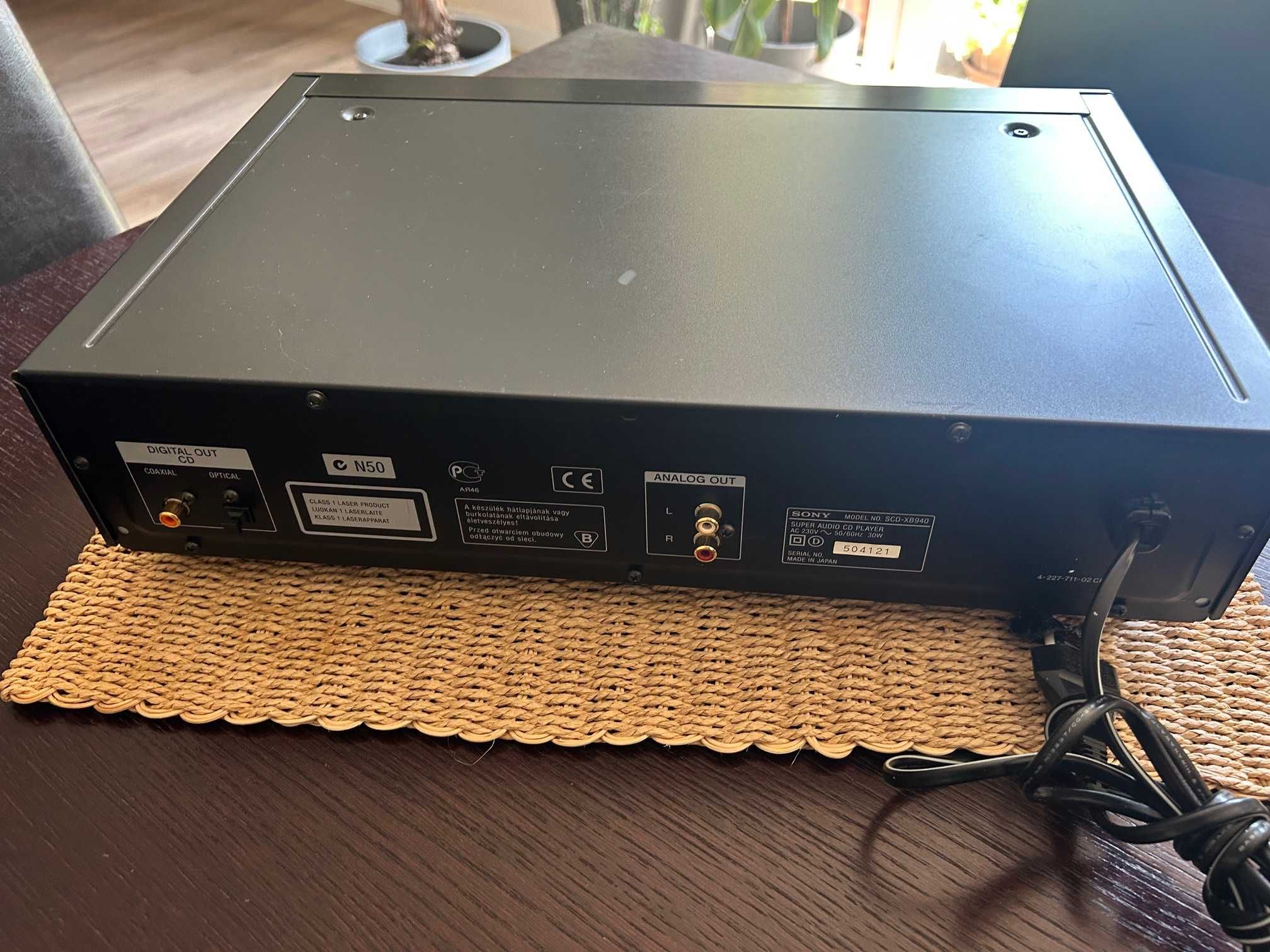 odtwarzacz CD SACD SONY SCD-XB940 QS do naprawy