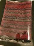 Szal z frędzlami wyrafinowanie eleganckie boho;wym.188cm/53cm,Nowy