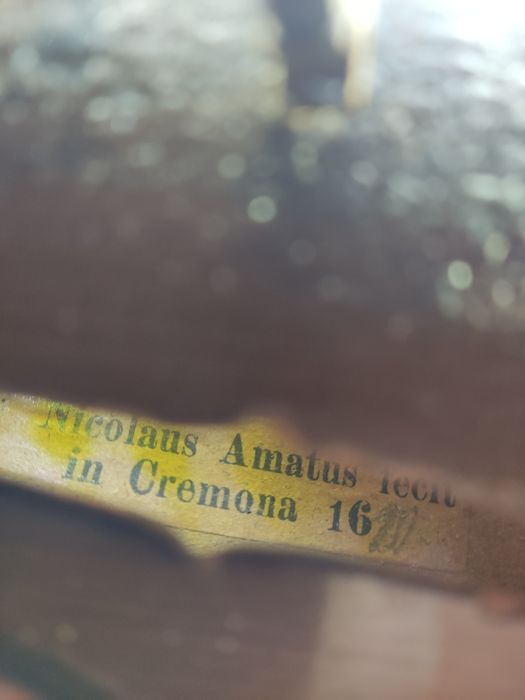 Skrzypce lutnicze 4/4 1620r Nicolaus Amatus fecit in ceremona