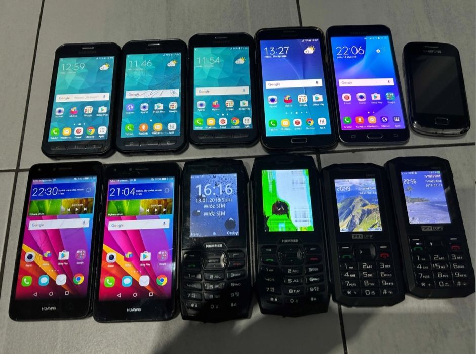 Sprzedam telefony komórkowe cena za całość!