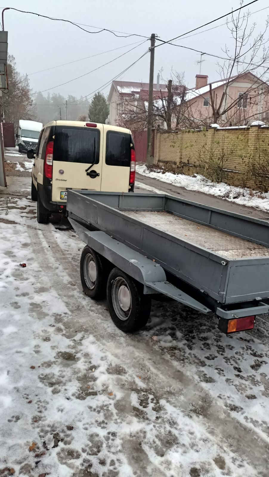 Причіп двухосний на авто