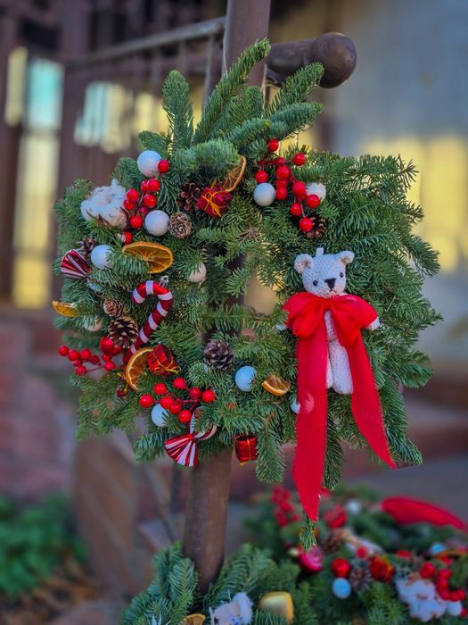 Wianek na drzwi/wianek naturalny/wianek świąteczny