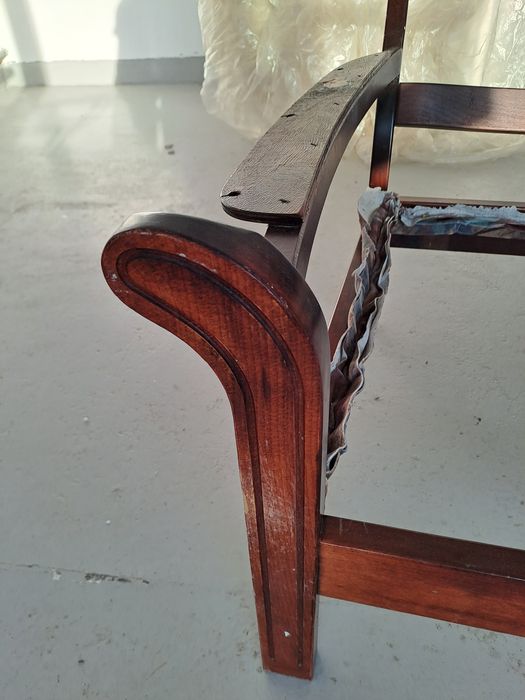 Fotel-rama antyk  brązowa