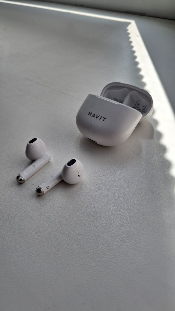 Беспроводные bluetooth наушники HAVIT TW976  tws белые