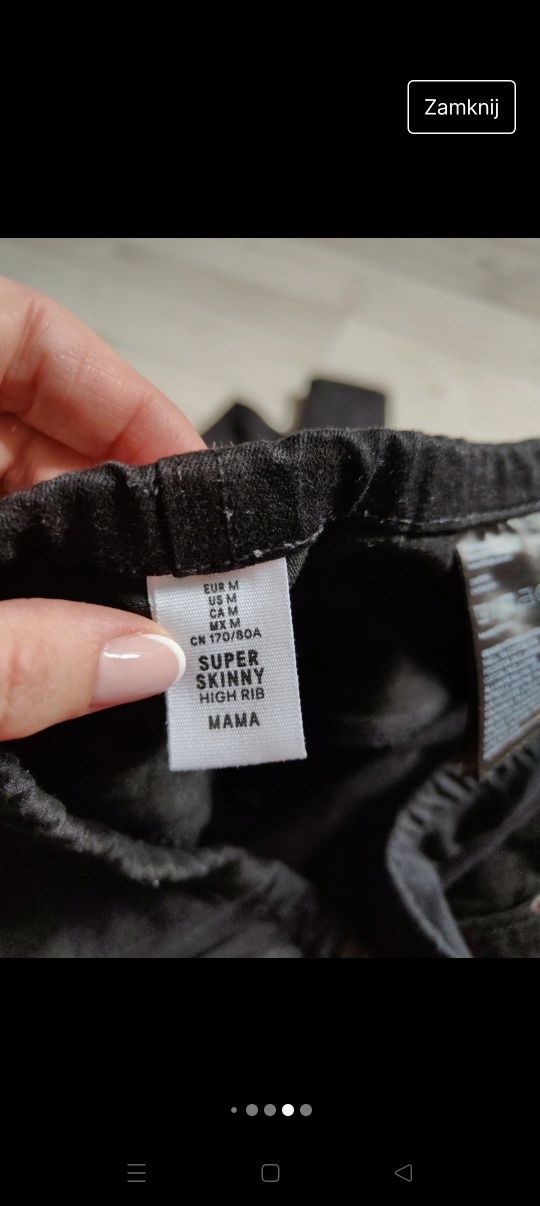 spodnie ciążowe marki H&M rozmiar m 38