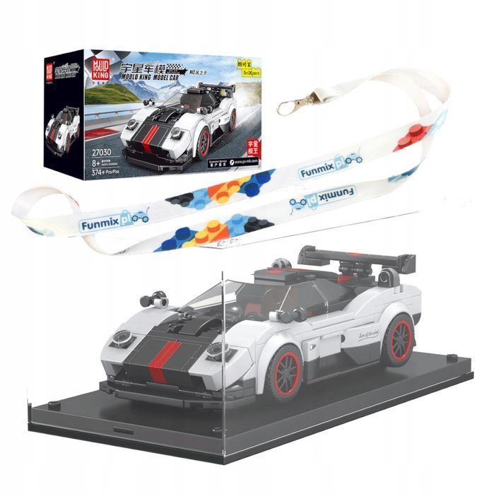 Klocki auto technic pojazd sportowy 374 el. Mould King 27030 + gablota