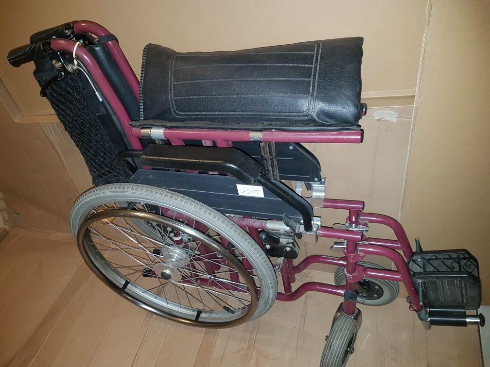 Wózek inwalidzki do 120 kg składany siedzisko rozmiar 52x50