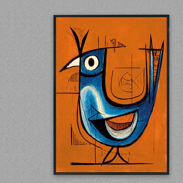 plakat kolorowy w stylu pablo picasso, obraz kolorowy w stylu picasso