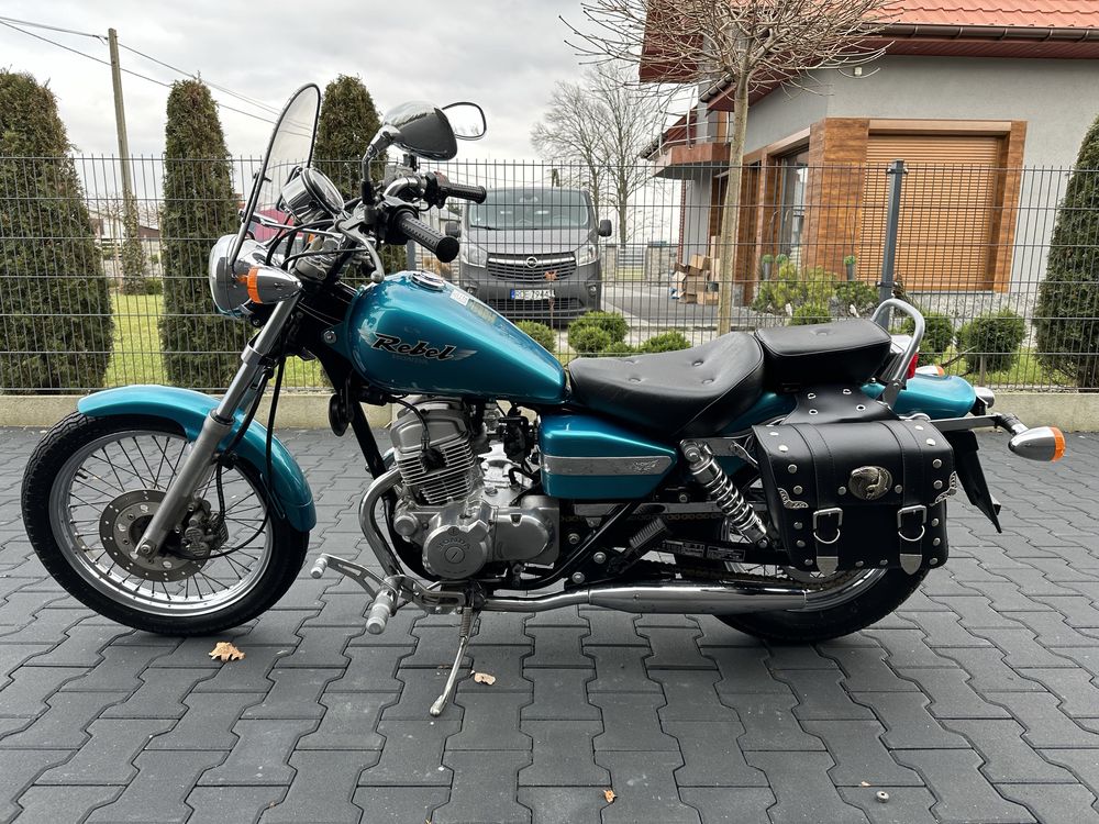 Honda Rebel 125 z szybą i kuframi Raty, Transport