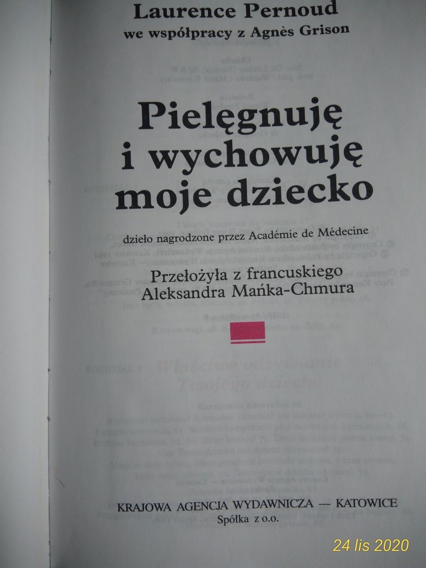 Pielęgnuję i wychowuję moje dziecko Laurence Pernoud