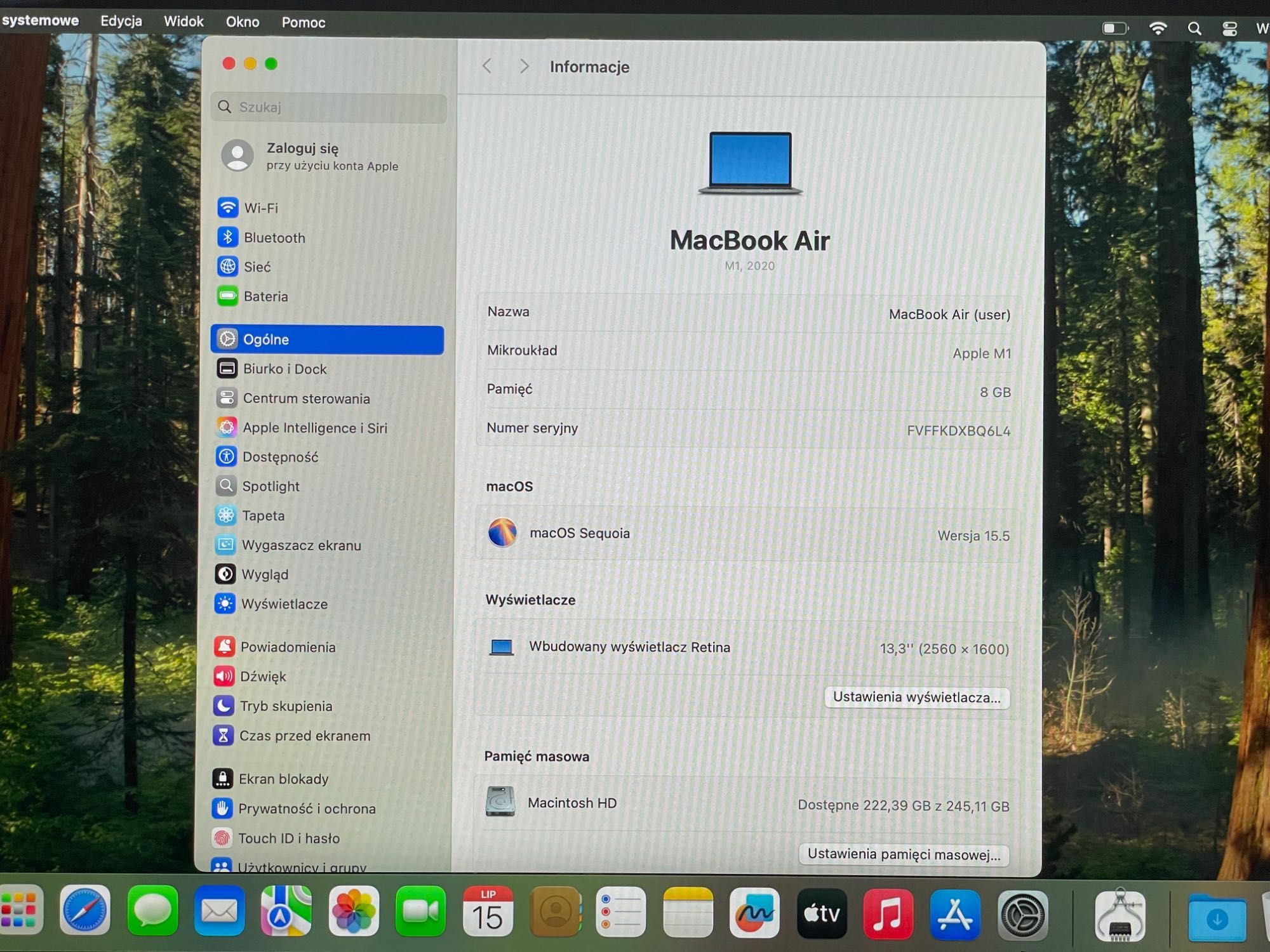 2020 MacBook Air A2337 13" M1 8GB 256GB