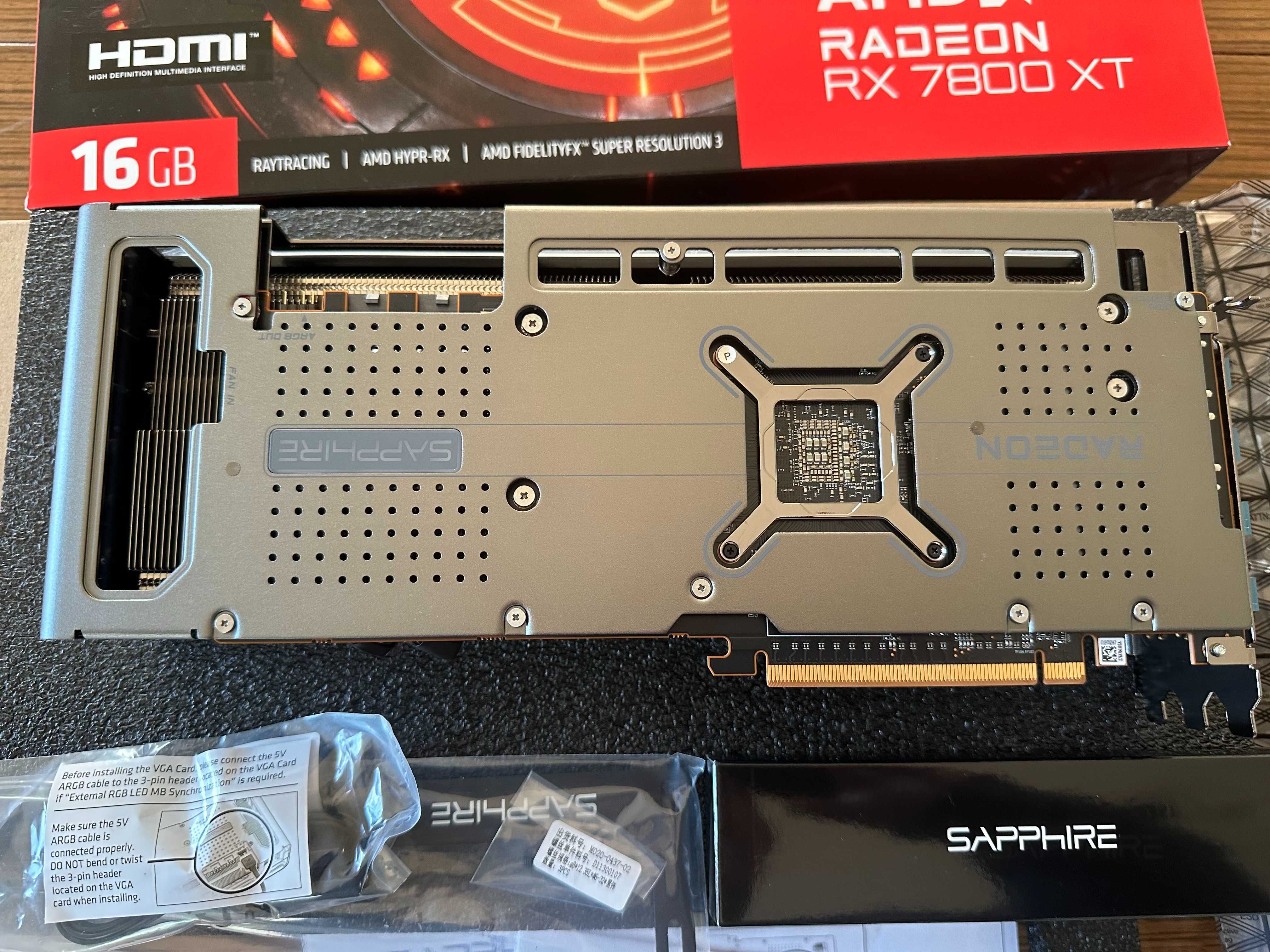 Sapphire Radeon RX 7800 XT NITRO+ 16 GB GDDR6 - NOWA