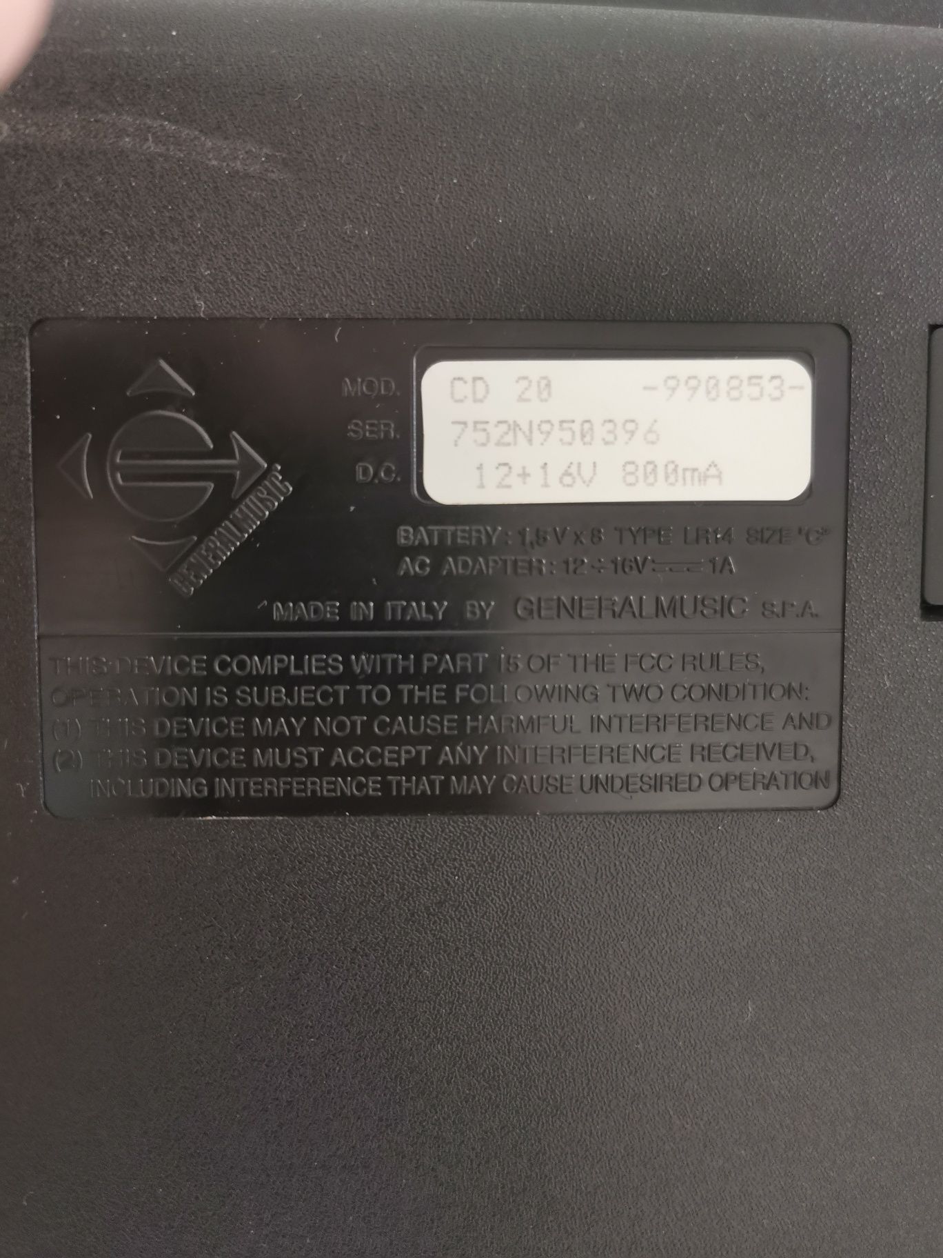 Keyboard Generalmusic GEM CD20