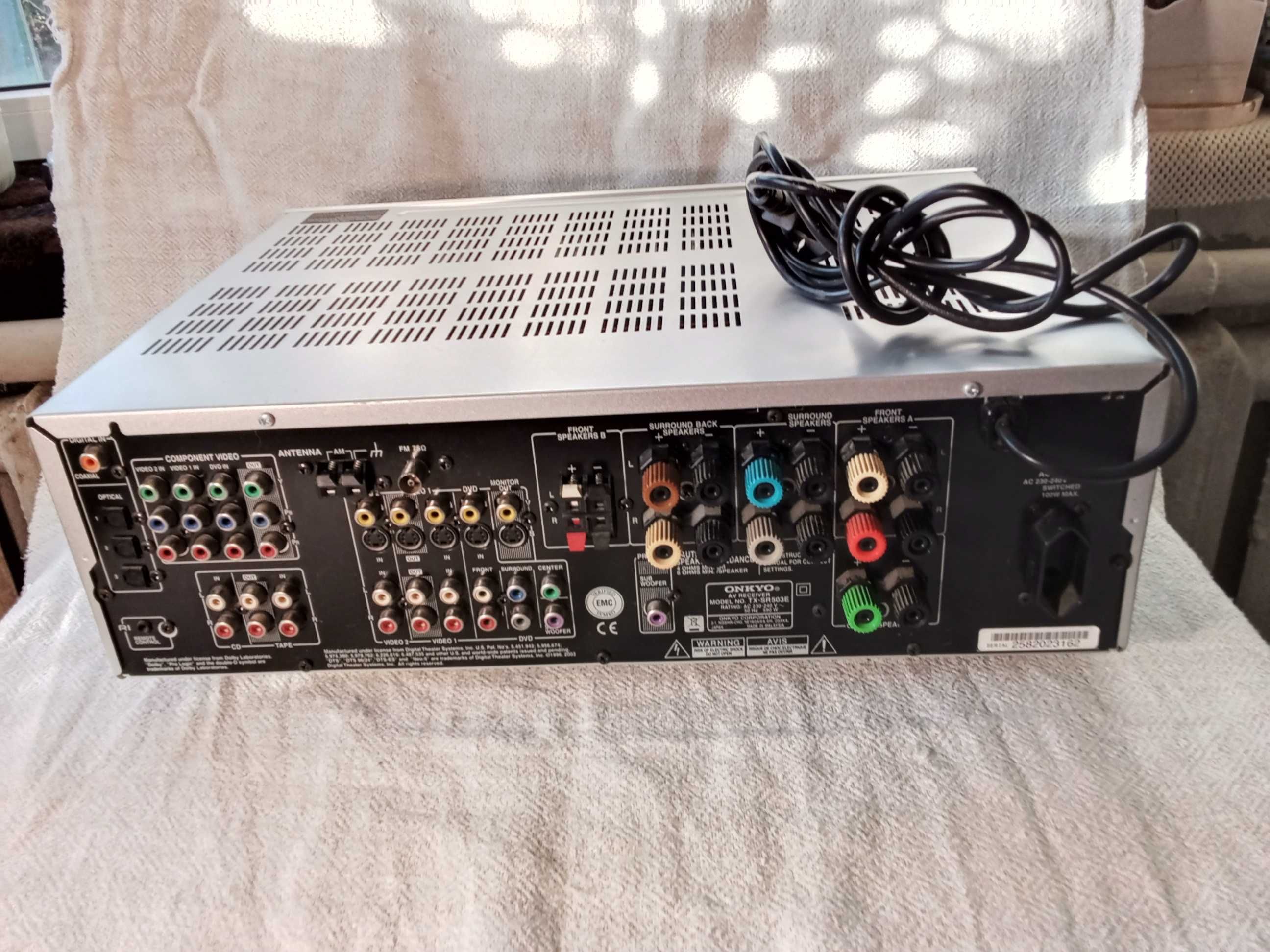 Ресівер/підсилювач 7.1 AV Receiver TX-SR 503E ONKYO Пульт.100 Вт.Japan