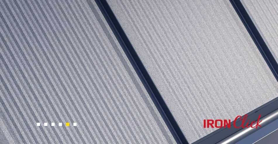 BUDMAT Panele IRON Click rąbek narąbek zatrzaskowy panel dachowy 8%