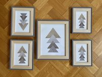 Foto ramka ramki skandynawskie do zdjeć drewniane minimalistyczne