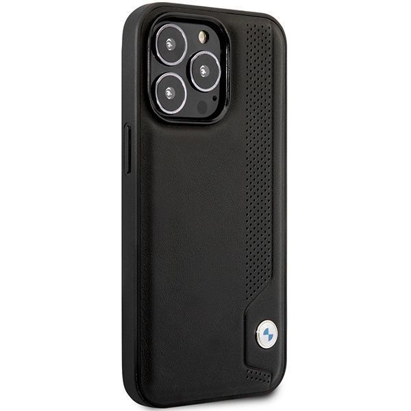 Etui na Telefon iPhone 14 Pro 6,1" - BMW Leather Blue Dots