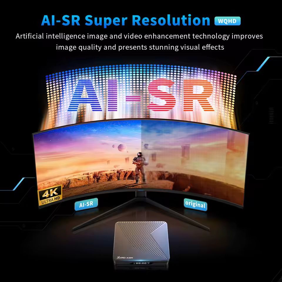 X88 PRO X5M Android 14 TV BOX Amlogic S905X5M Quad Core 4K LAN 1000M