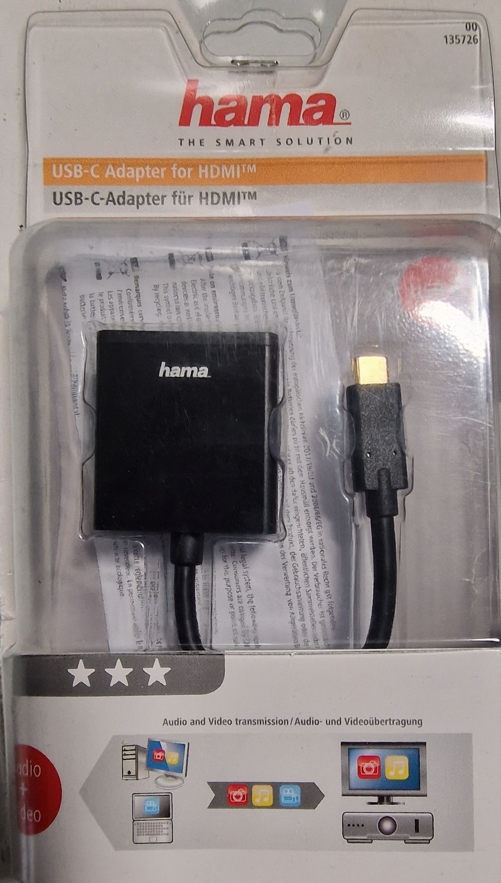 Adapter Hama usb-c  -  HDMI