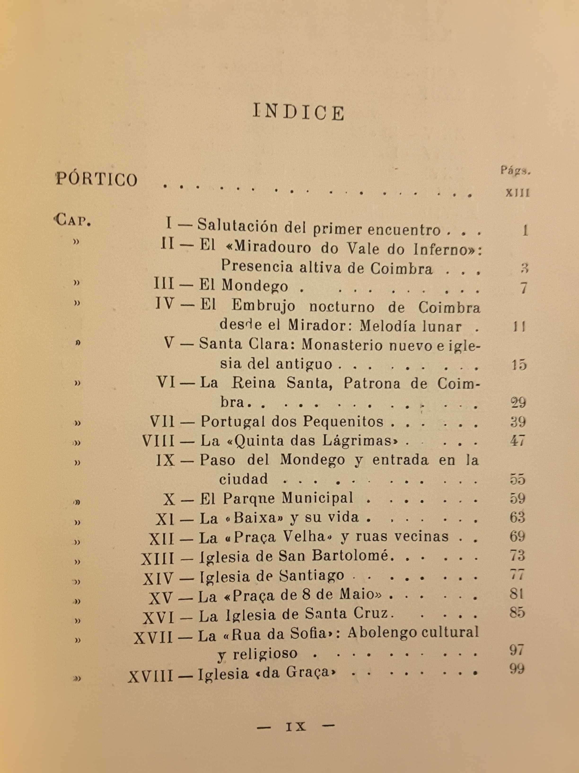 Coimbra, da Rua da Sofia à Baixa / Coimbra. Impresiones y Notas (1957)