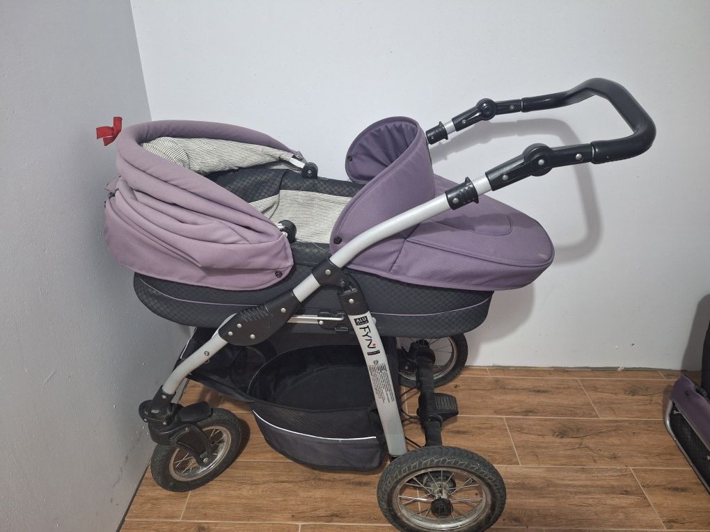 Wózek Jedo Fyn Alu Line fioletowy 2 w 1