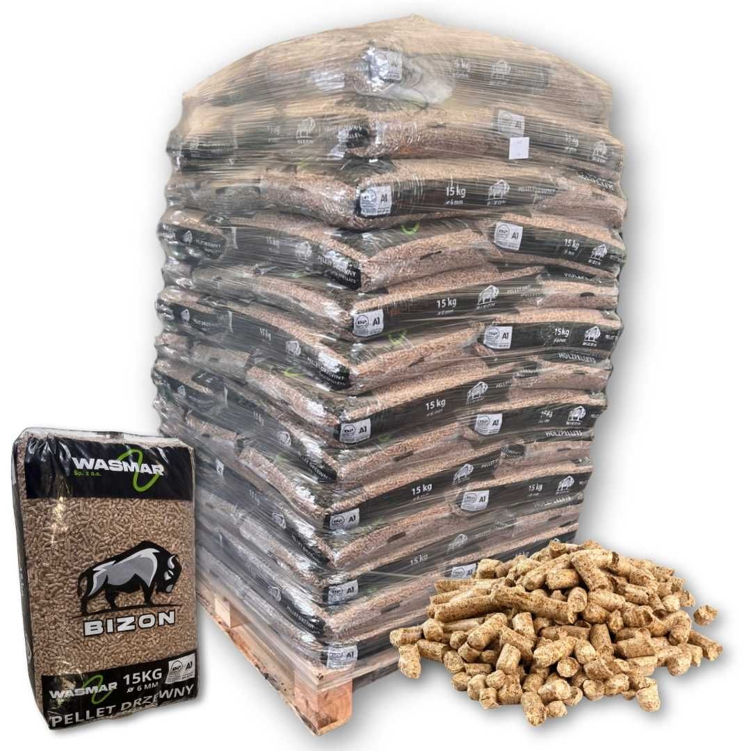 Pellet drzewny BIOZN A1 | paleta 975kg | 6mm | certyfikowany opał