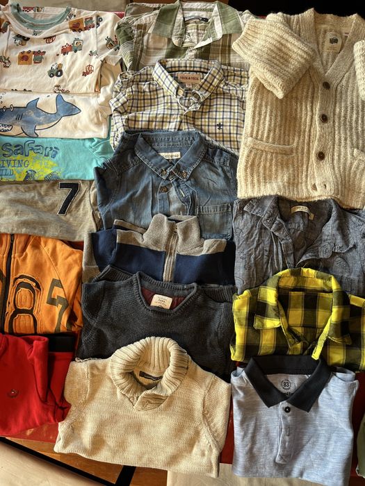 Lote Conjunto 25 peças Roupa Criança 3-4 anos c casaco quente invern