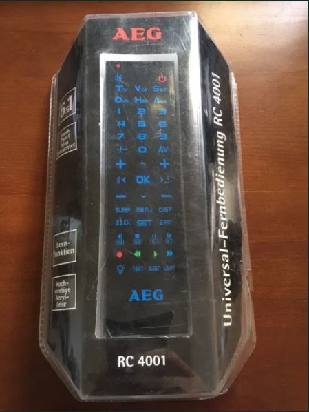 Controlo Remoto universal AEG RC4001 aprende automaticamente