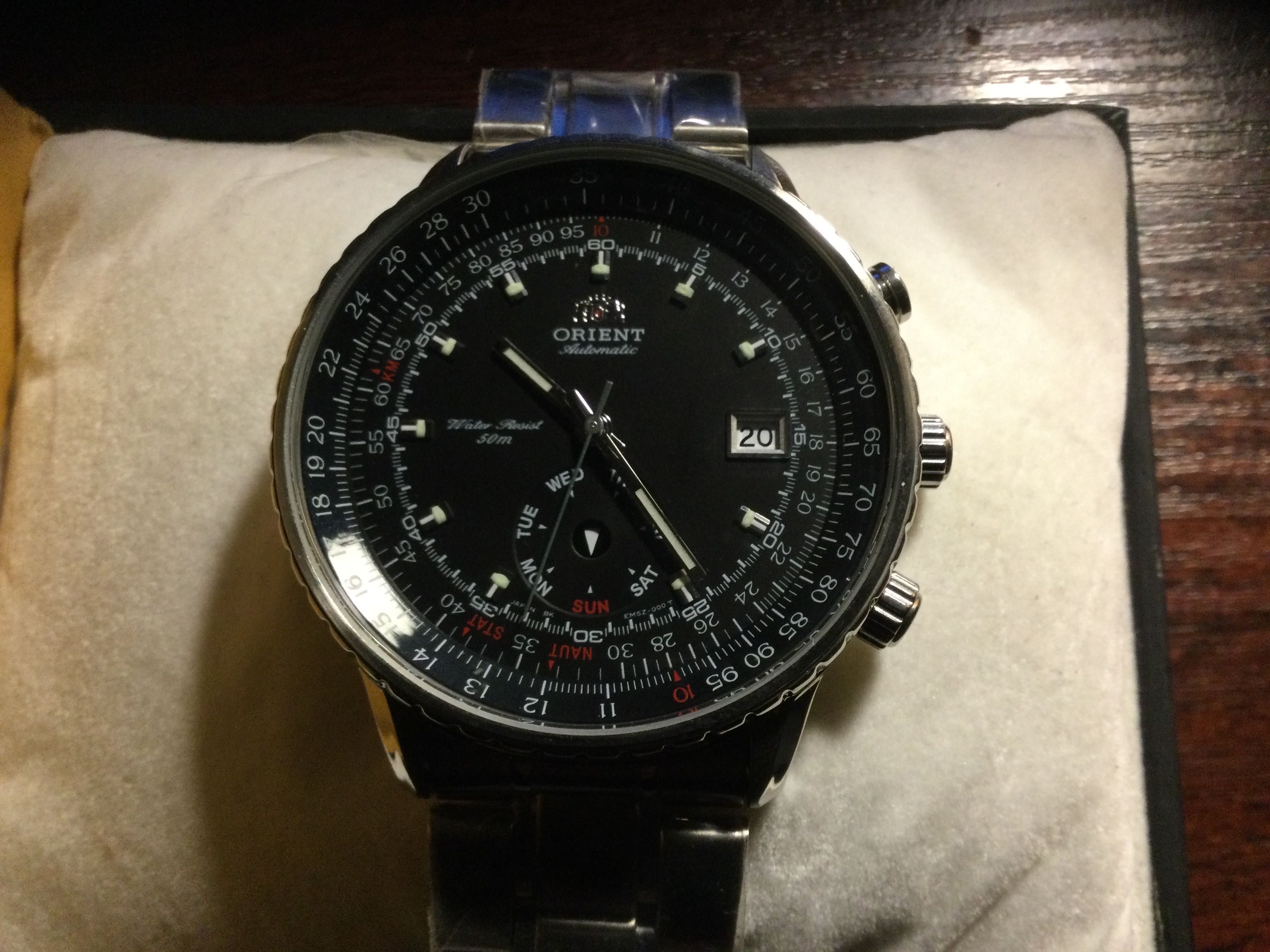 Orient King Master. Oryginalny zegarek meski kinetyk model EM5Z-C0