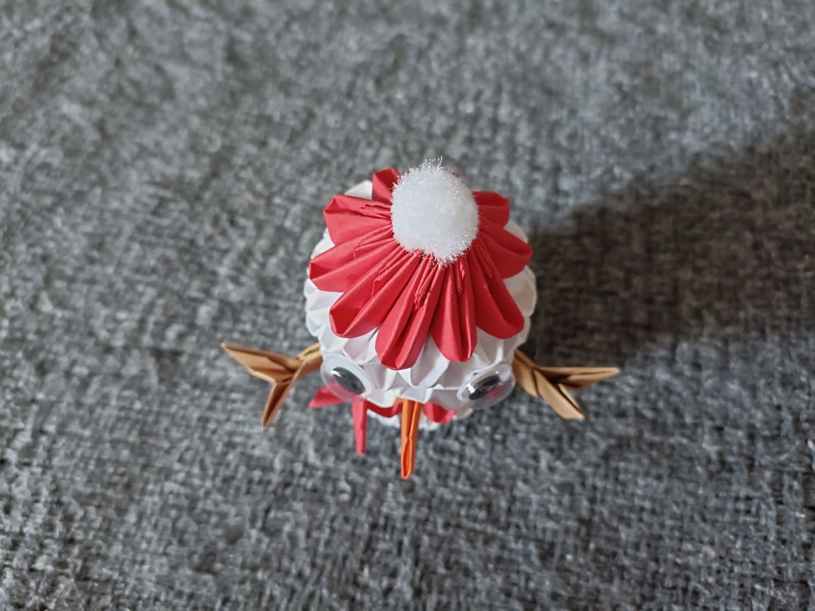 Bałwanek Origami Modułowe 3D