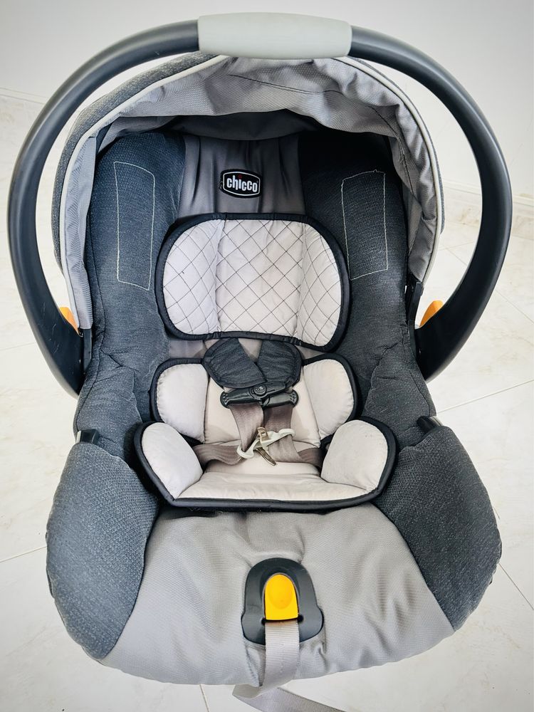 Trio Chicco Bravo - Carrinho, bebê conforto e assento carro