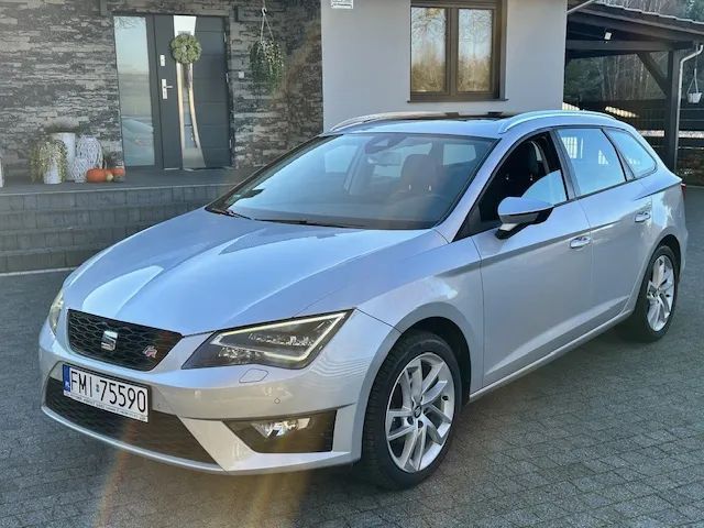 Seat Leon Panorama xenon navi hak alu bez wkładu olej rozrząd opony, rejestr.PL