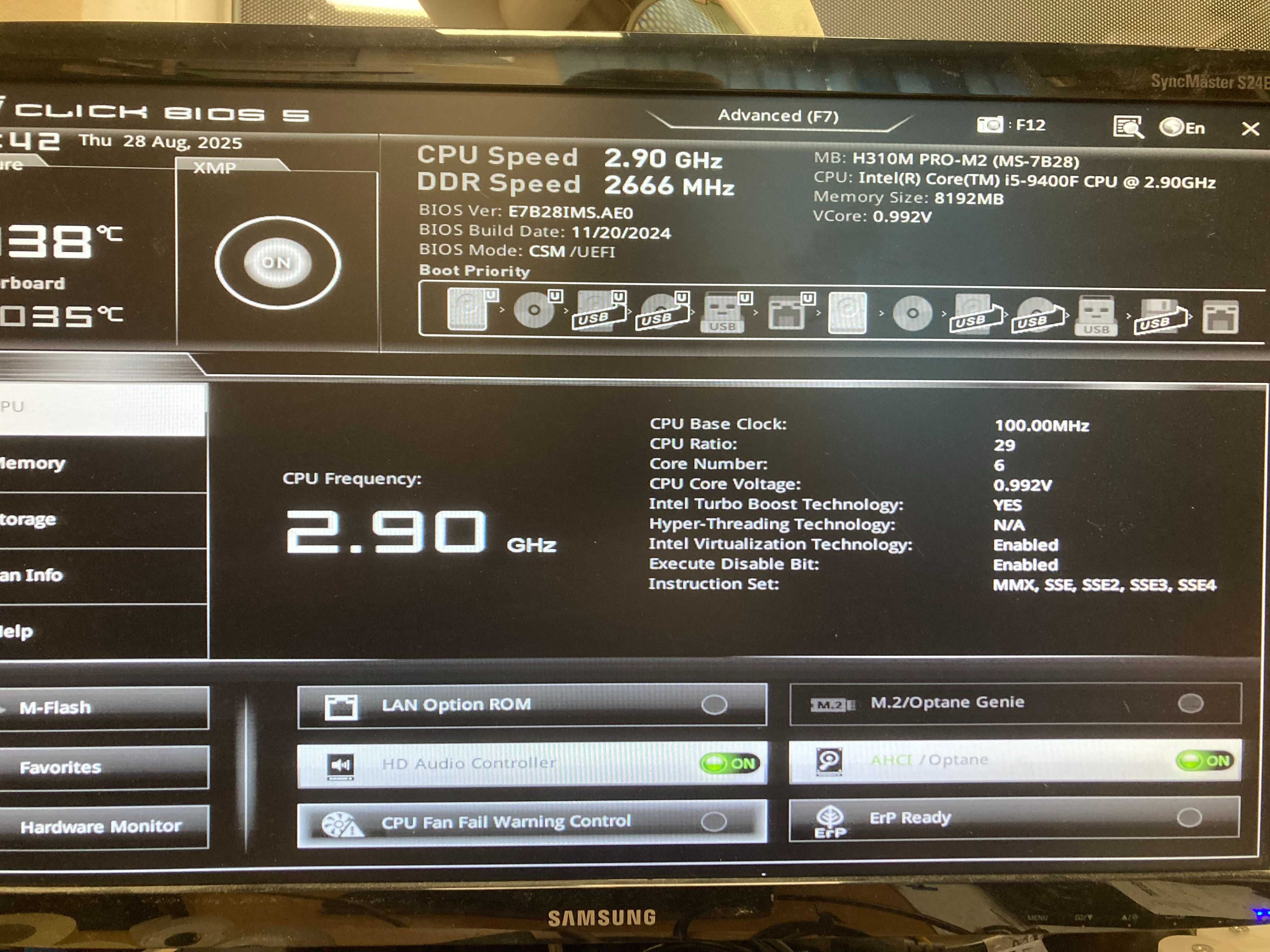 Komputer AeroCool i5-9400F/DDR4 8GB/M.2 512GB/win11