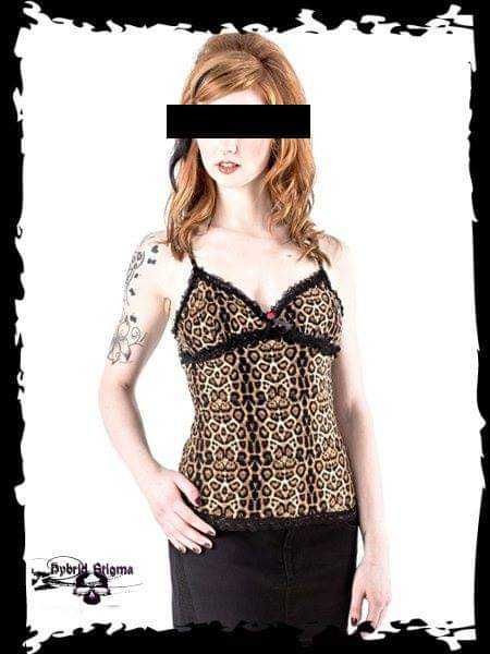 Top leopard tamanho  L