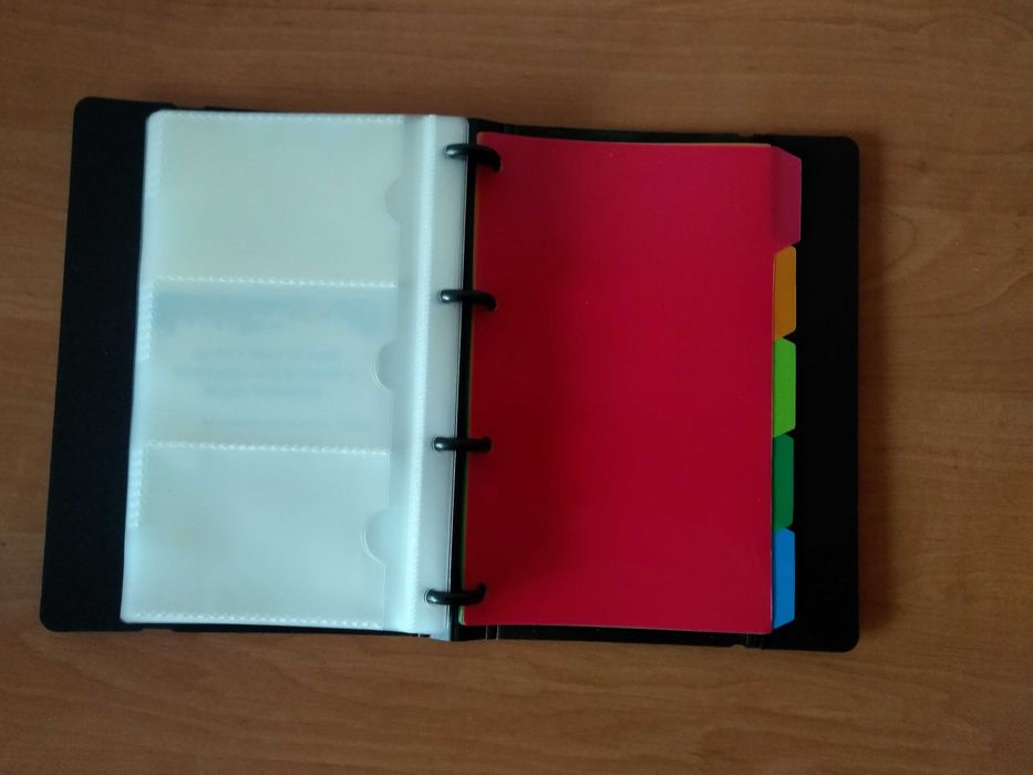 Альбом (визитница) с впаянными файлами Deli, 120 визиток, синяя