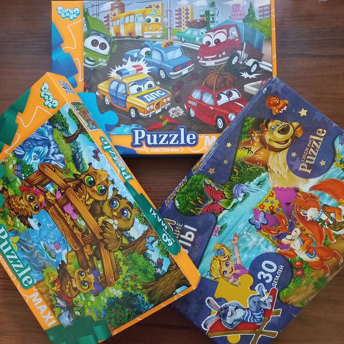 Пазли Данко-Тойс 60 33×23cm в асортименті, стан відмінний.