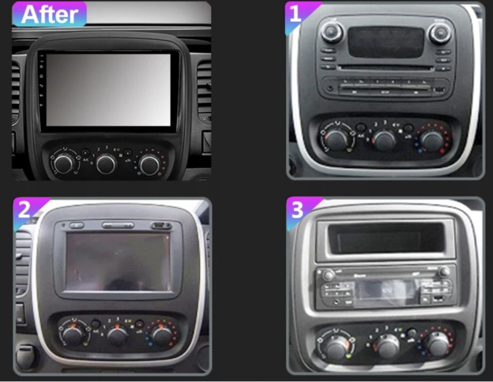 Ramka samochodowa 2din android Renault Trafic Opel Vivaro (14–>20 rok)