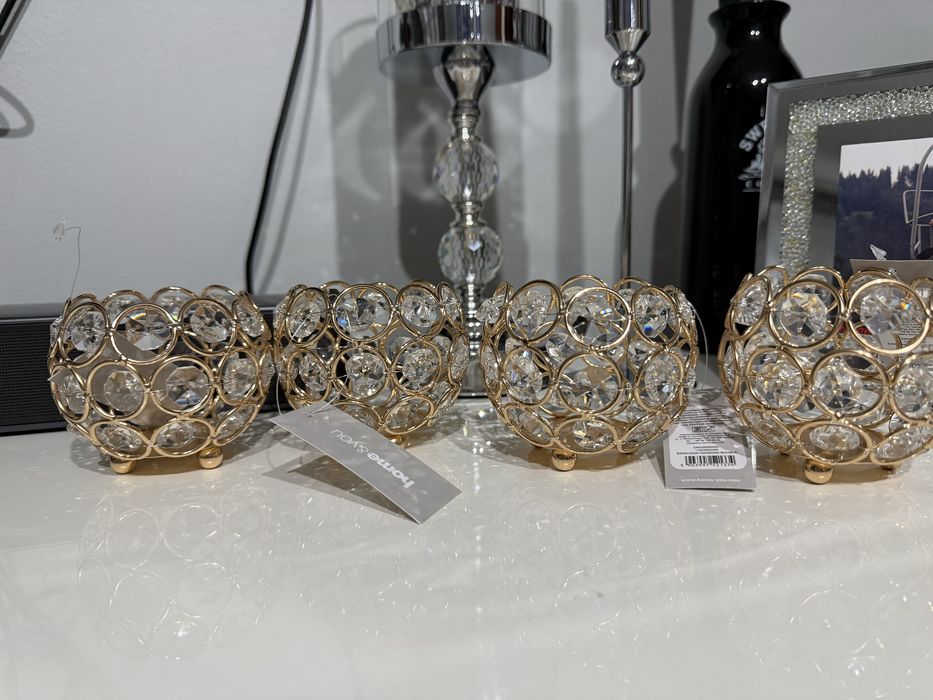 Złote świeczniki home&you