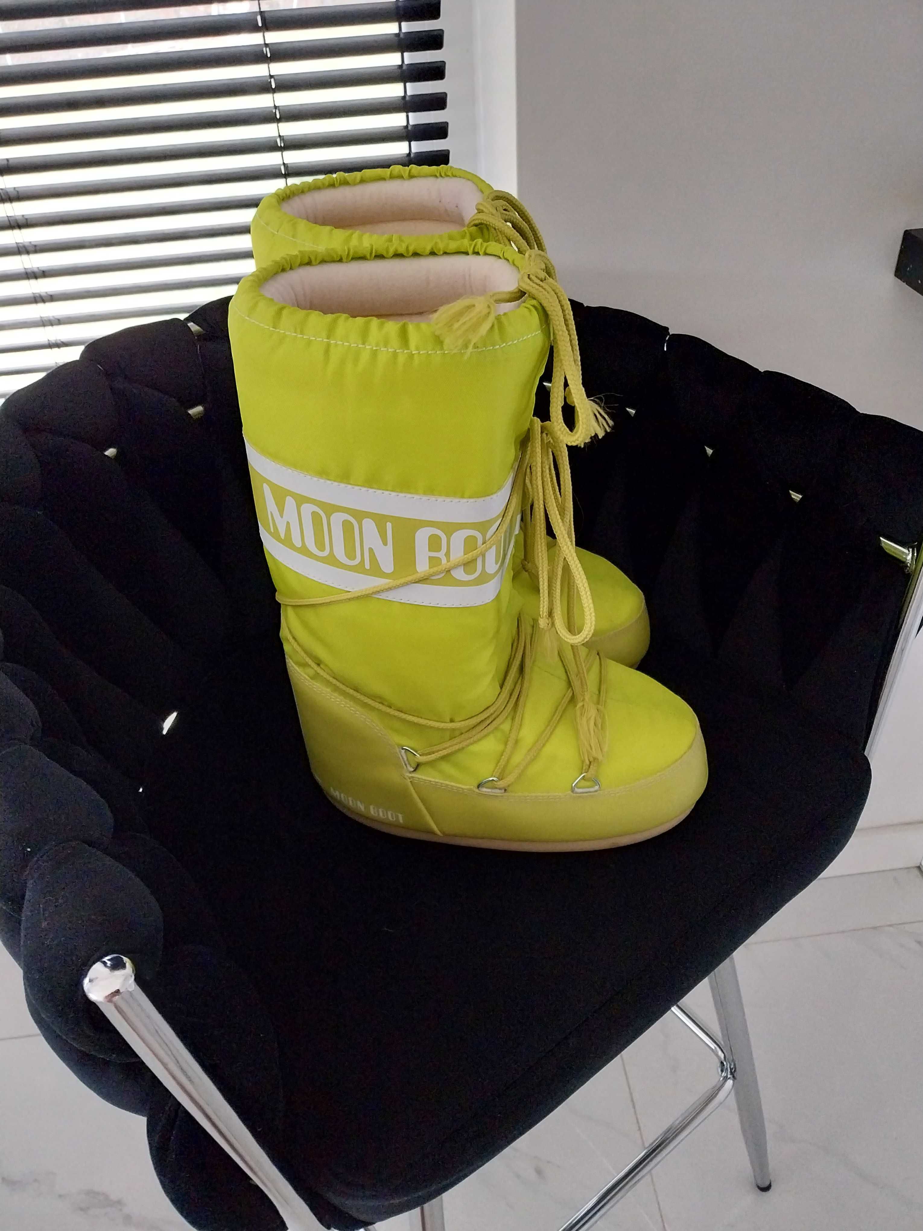 Śniegowce moon boot lime limonka r. 35 - 38