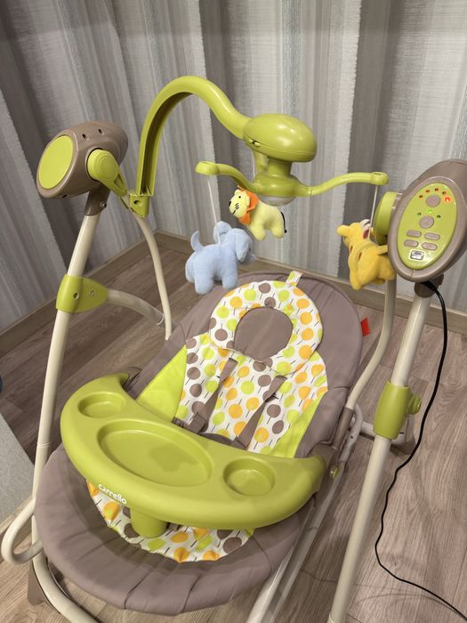 Крісло-гойдалка carrello nanny заколисуючий центр шезлонг