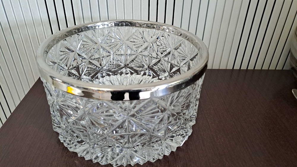 Салатник большой хрусталь 26см глубокий 10см