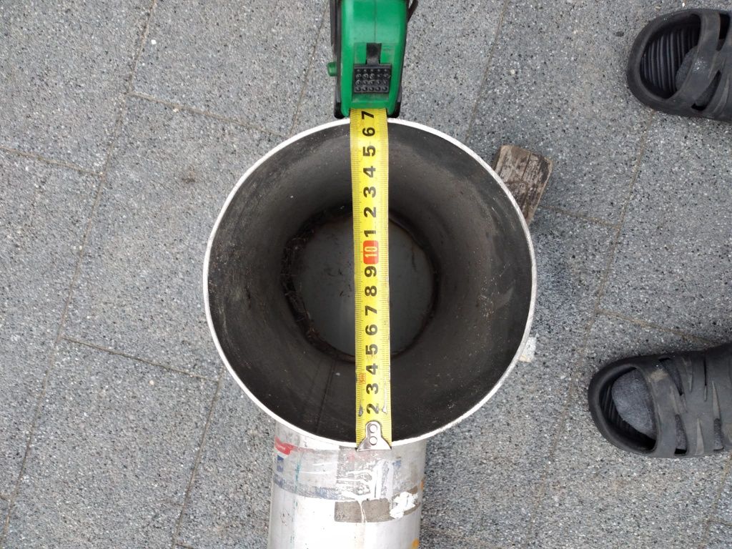 Kolano że stali nierdzewnej czopuch 160mm