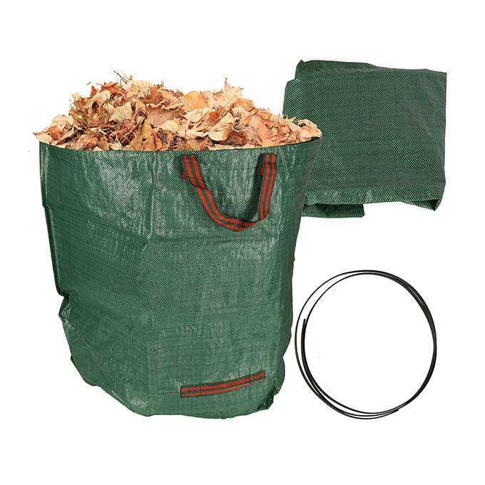 Kosz ogrodowy worek na liście trawy odpady pojemnik worek 272 l duży