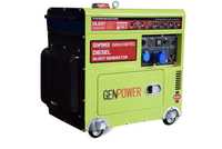 Генератор дизельний Genpower GDG 9500 TEC 7кВт, трифазний генератор