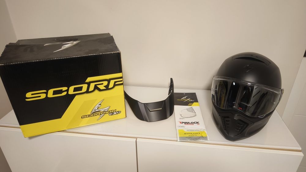 Kask scorpion exo hx1 rozmiar XL czarny mat